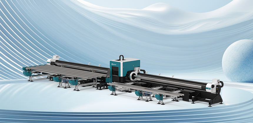 領(lǐng)秀激光三卡盤激光切管機(jī)量產(chǎn) 攻克6米長管零尾料切割難題